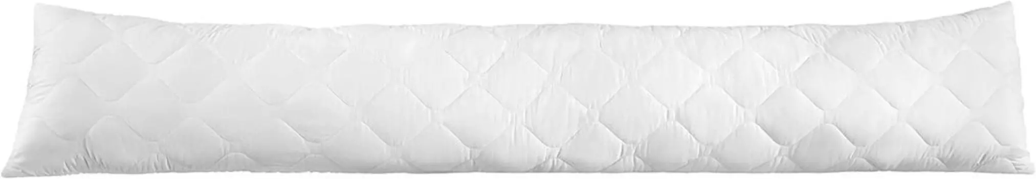 Sleepling - боковая подушка для сна, подушка для кормления, подушка для тела, 100% мягкая микрофибра, молния, наполнитель 1200 грамм, kotex, 40 x 200 см, белый