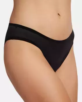 Слегка блестящие трусики с эффектом второй кожи Wolford, черный