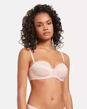 Слегка блестящий бюстгальтер-бандо Wolford, красный