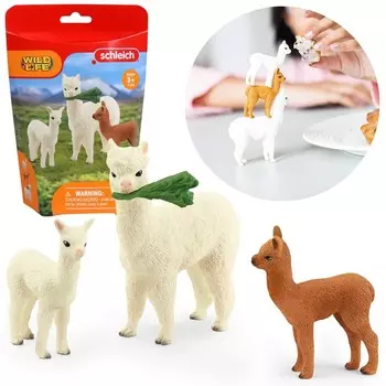 SLH42544 Schleich Wild Life - Семья альпака, фигурки для детей 3+