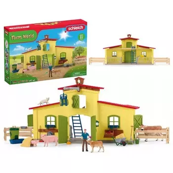 SLH42605 Schleich Farm World - Большая ферма с животными и аксессуарами, набор из 3+ фигурок