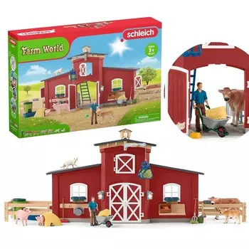 SLH42606 Schleich Farm World - Большой сарай с животными и аксессуарами, набор из 3+ фигурок