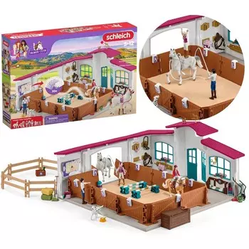SLH42639 Schleich Horse Club - Манеж для лошадей с аксессуарами 5+