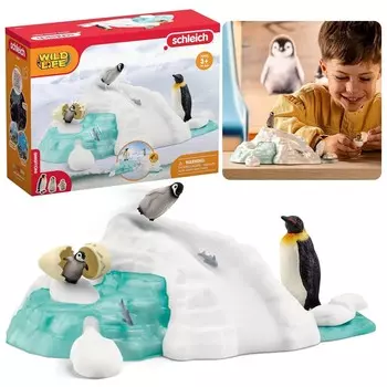 SLH42661 Schleich Wild Life - Семейная забава Пингвин, фигурка для детей 3+