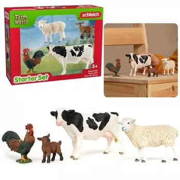 SLH42729 Schleich Farm World - Набор из четырех сельскохозяйственных животных для начала, фигурка для детей 3+