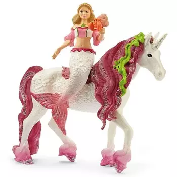 SLH70593 Schleich Bayala - Русалка Фея на подводном единороге, фигурки для детей 5+