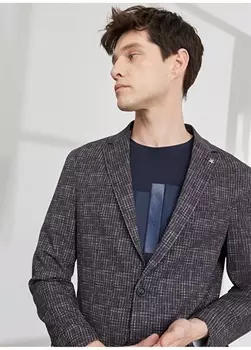 Slim Fit Бордово-красная мужская куртка Altnyldz Classic