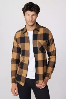 Slim Fit Slim Fit Клетчатая мужская рубашка Lumberjack TUDORS, смешанный