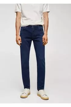 Slim Fit Ultra Soft Touch Патрик Джин Mango, темно-синий
