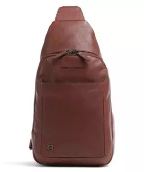 Слинг-сумка Black Square из мелкозернистой яловой кожи. Piquadro, коричневый