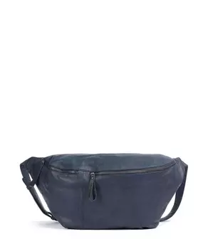 Слинг-Сумка kohlmarkt 7 из зернистой яловой кожи. Taschendieb Wien, синий