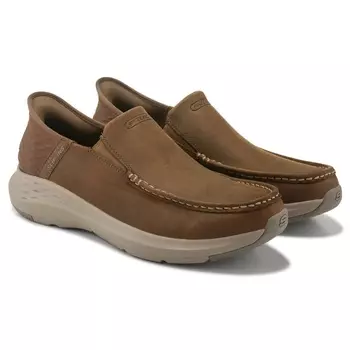 Slip-Ins Oswin кожаные широкие туфли без шнурков Skechers, desert brown