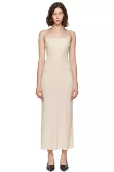 Слип-платье макси Mm6 Maison Margiela, белый