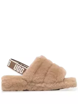 Слиперы Fluff Yeah с ремешком на пятке UGG, коричневый