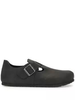 Слиперы London с пряжками Birkenstock, черный