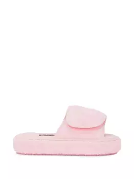 Слиперы с вышитым логотипом DOLCE & GABBANA, розовый