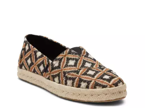 Слипоны Alpargata Rope Espadrille Slip-On Toms, черный
