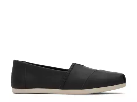 Слипоны Alpargata Toms, черный/белый