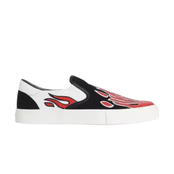 Слипоны Amiri Slip-On 'Flame - Black White Red', черный