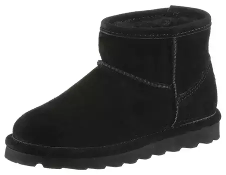 Слипоны Bearpaw "ALYSSA YOUTH", с овечьей шерстью, черный