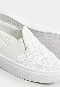 Слипоны Broderie Anglaise Yours Clothing, белые