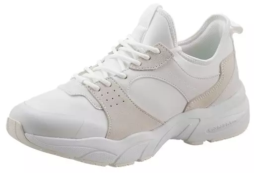 Слипоны Calvin Klein, бежевый/белый