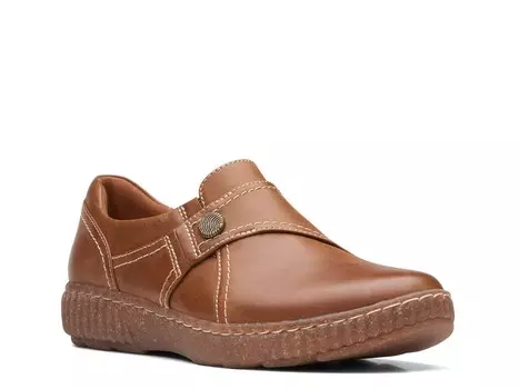 Слипоны Caroline Pearl Clarks, коньяк