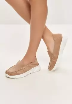 Слипоны Cesare Gaspari, бежевый