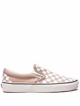 Слипоны Classic Checkerboard Vans, бежевый