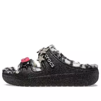 Слипоны Classic Cozzzy Disco Glitter Sandals 'Black' 208074-0C4, черный