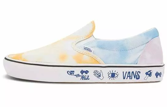 Кроссовки Slip-On ComfyCush Vans 'Pastel Tie Dye'