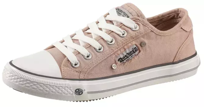 Слипоны Dockers by Gerli, кроссовки, слипоны, повседневная обувь на эластичной декоративной шнуровке, цвет Ros