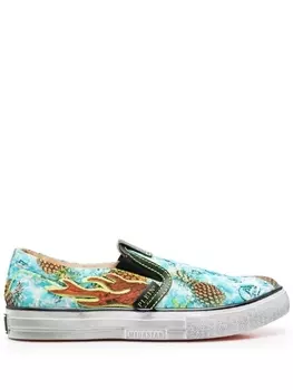 Слипоны Flame Philipp Plein, синий