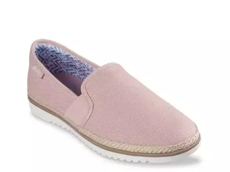 Слипоны Flexpadrille Espadrille Flat Skechers, светло-розовый