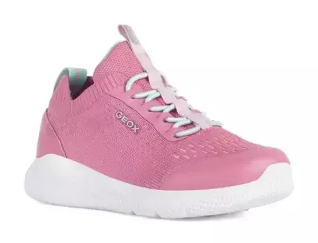 Слипоны Geox "J SPRINTYE GIRL B" со специальной мембраной Geox, фуксия