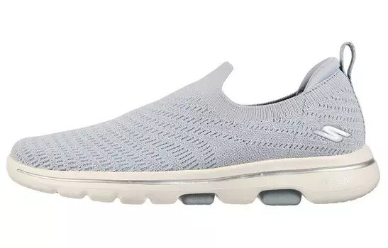 Слипоны Go Walk 5 Slip-on женские с низким верхом серые Skechers