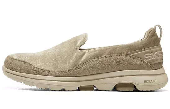 Слипоны Go Walk 5 женские, низкие, коричневые Skechers