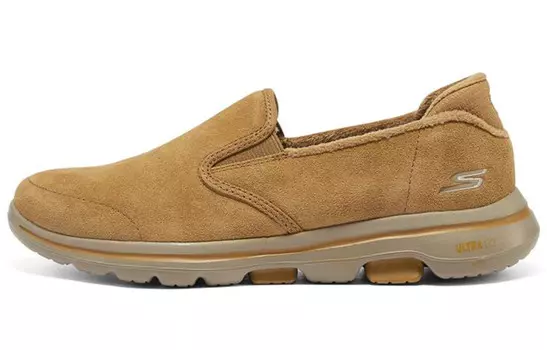 Слипоны Go Walk 5 женские с низким верхом, желтые Skechers