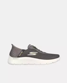 Слипоны GO WALK Flex мужские кроссовки с низким верхом и эластичной застежкой Skechers, коричневый