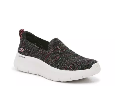 Слипоны GO Walk Flex Vivid Energy Skechers, черный/мультиколор
