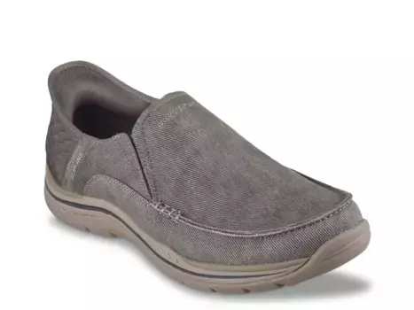 Слипоны Hands Free Slip-Ins Relaxed Fit Expected Cayson Slip-On Sneaker Skechers, хаки