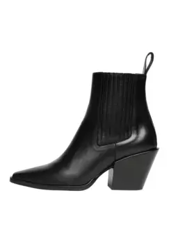 Слипоны Henry Stevens "Madison WB business Shoes", женские кожаные ботильоны ручной работы, ковбойские сапоги, черный