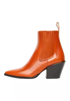 Слипоны Henry Stevens "Madison WB business Shoes", женские кожаные ботильоны ручной работы, ковбойские сапоги, коричневый