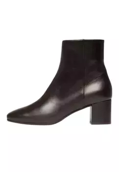 Слипоны Henry Stevens "Одри AB50 деловая обувь", женские ботильоны на каблуке ручной работы, кожаные туфли, коричневый