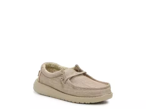 Слипоны Hey Dude Wally детские, коричневый