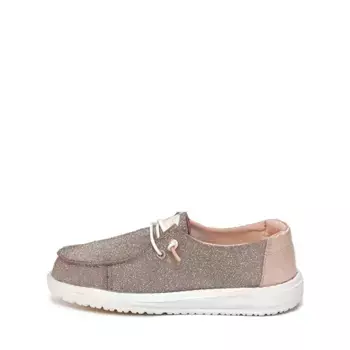 Слипоны HEYDUDE Wendy Metallic Sparkle Slip-On Casual Shoe, розовое золото