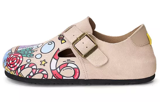 Слипоны Joy&Mario Lifestyle Low-Top, бежевый/мультиколор