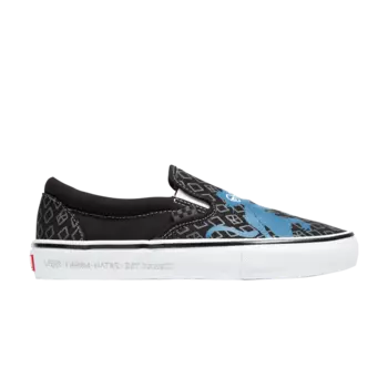 Слипоны Krooked x Skate Vans, черный