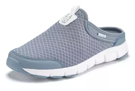 Слипоны LASCANA, сабо, сабо из легкого сетчатого материала, синий