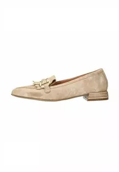Слипоны LOAFER MIT GLITZER Manfield, бежевый